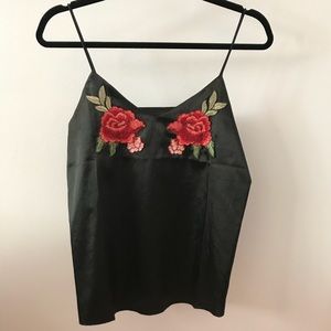 Boutique Applique Embroidered Cami